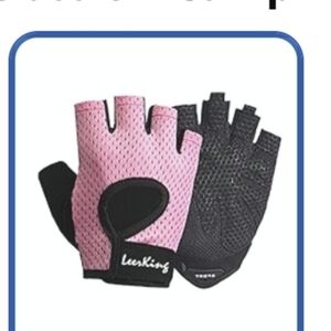 LeerKing Workout Gloves Gym Weight Lifting Gloves. Cycling Gloves  Size M New!